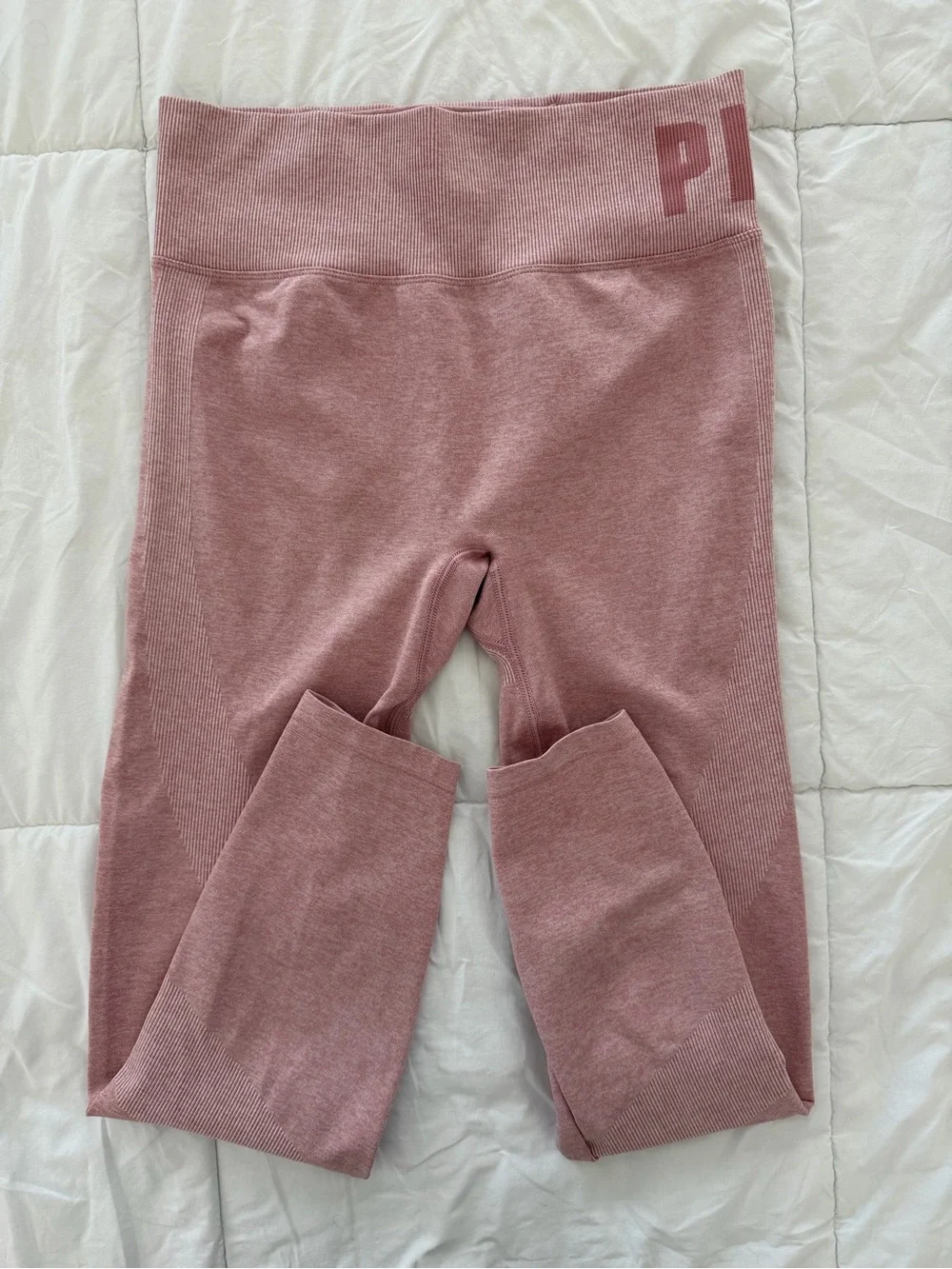 PINK Victoria's Secret Seamless Activewear Set Dusty Rose M/L